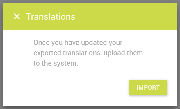 Translations pop-up